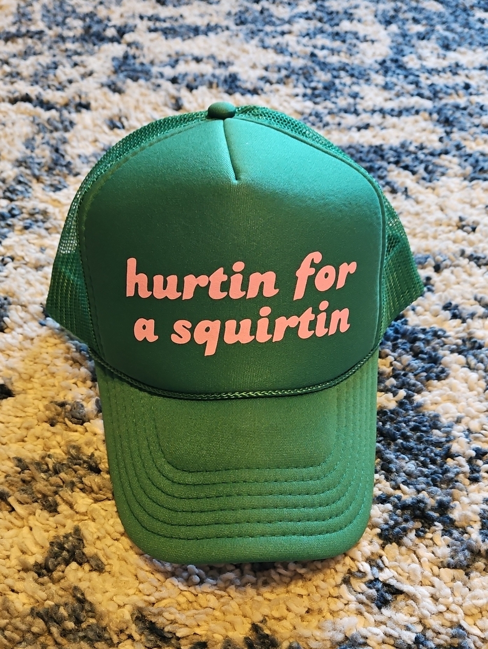 Green 'hurtin for a squirtin' Trucker Cap